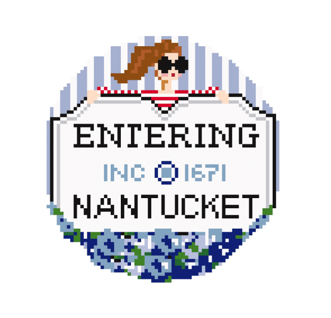 Needlepoint Canvases - East Coast Girls Ornaments