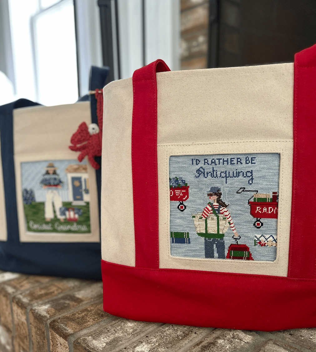 Needlepoint Canvas - I'd Rather Be Antiquing