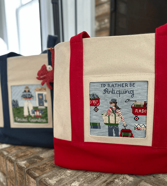 Needlepoint Canvas - I'd Rather Be Antiquing