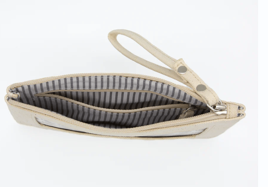 Canvas Wristlet/Clutch