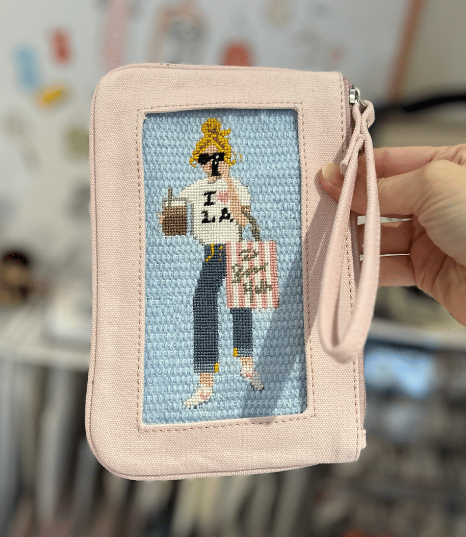 Canvas Wristlet/Clutch