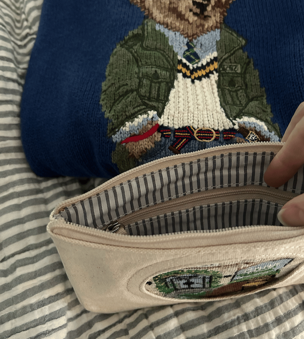 Canvas Wristlet/Clutch