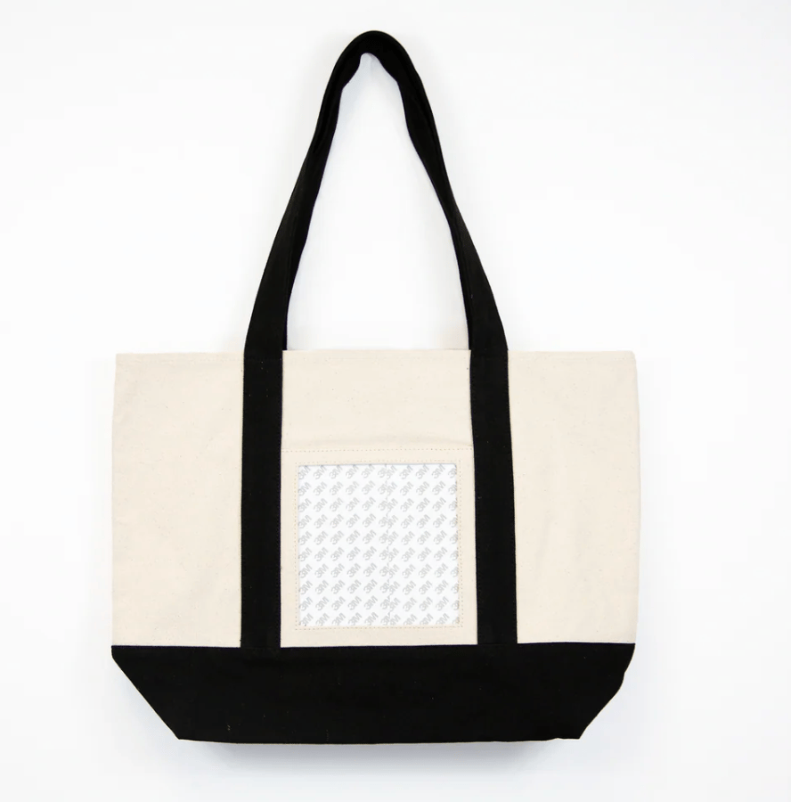 Needlepoint Canvas Boat Tote Bag