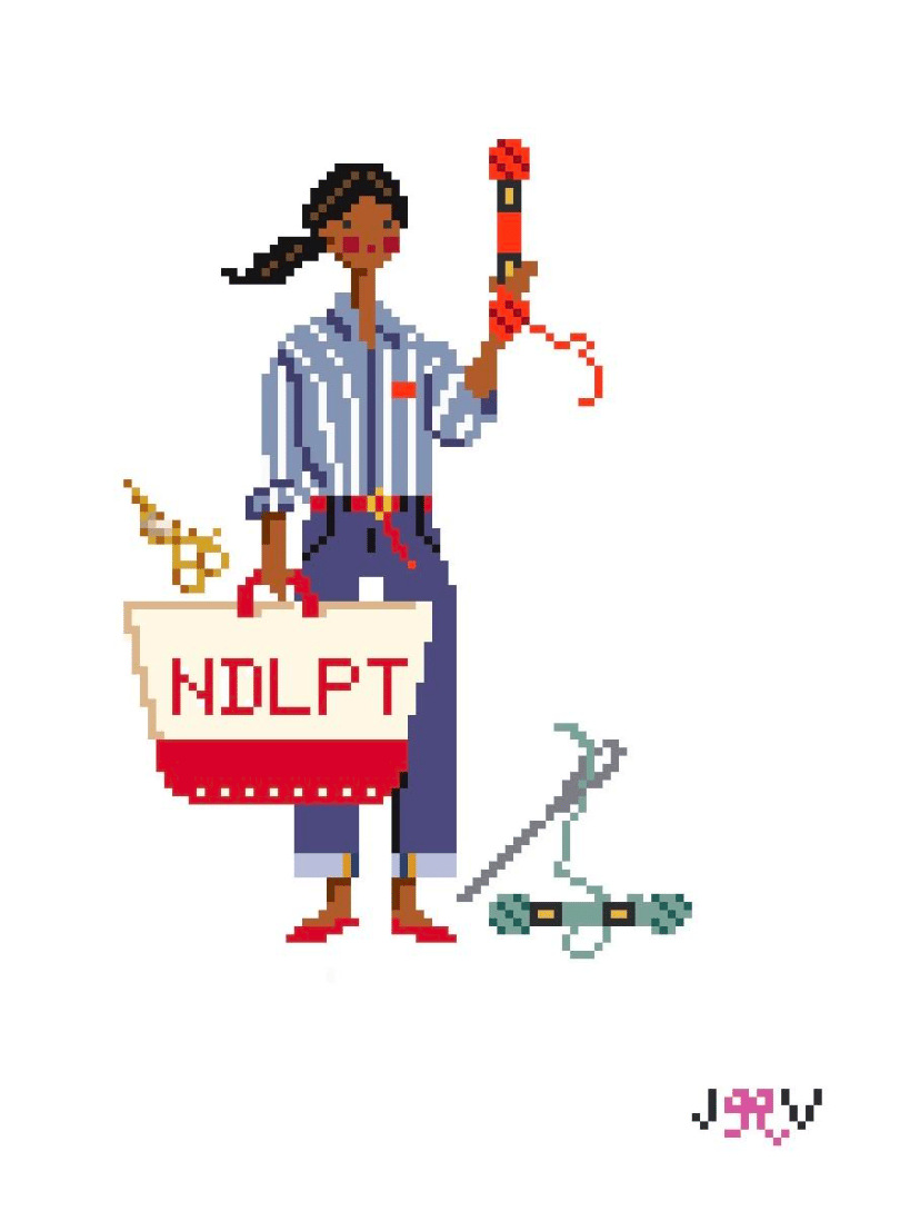 Needlepoint Girl Needlepoint Canvas