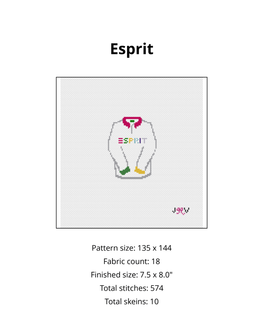 Esprit Shirt Digital Chart