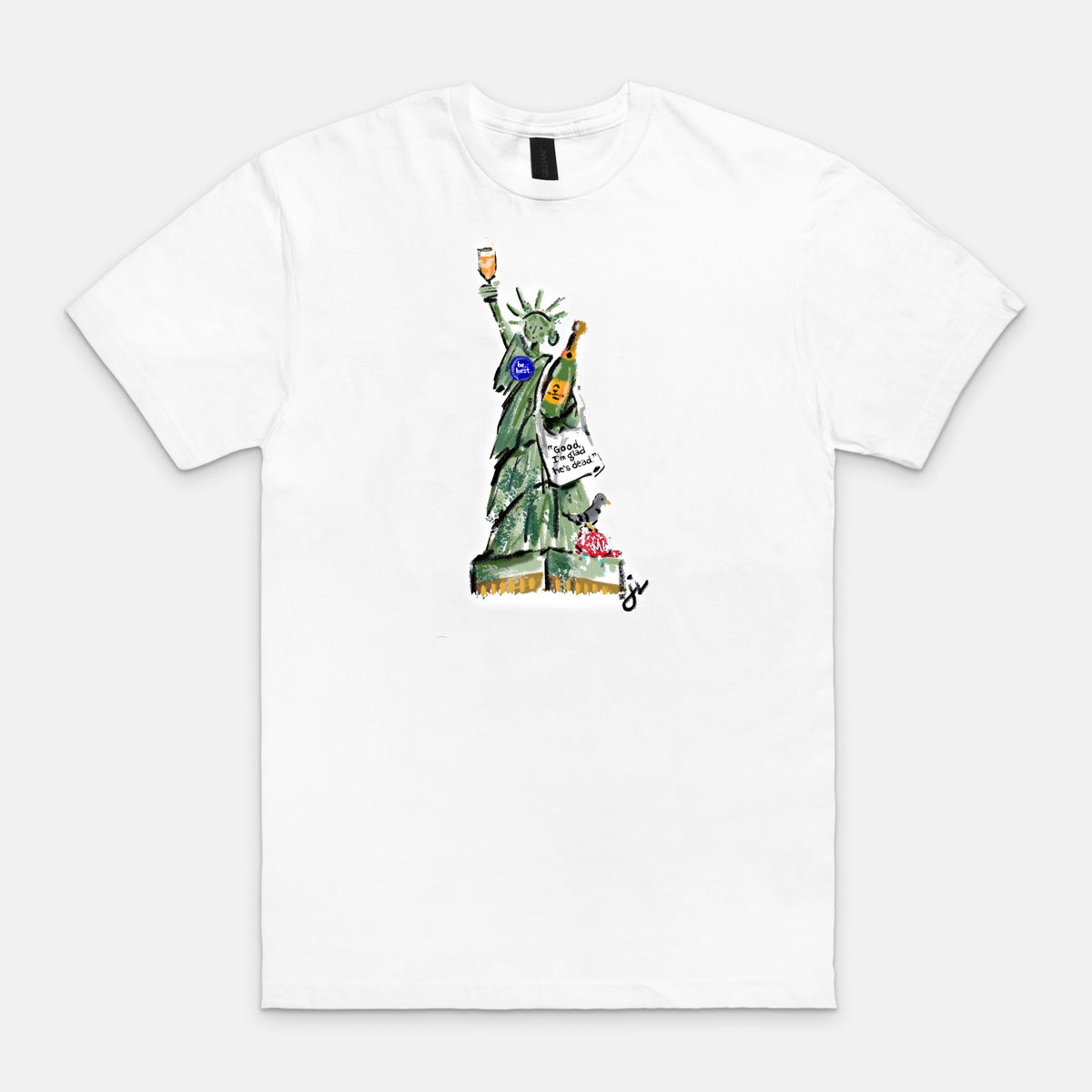 Lady Liberty Champagne Celebration Unisex Tee