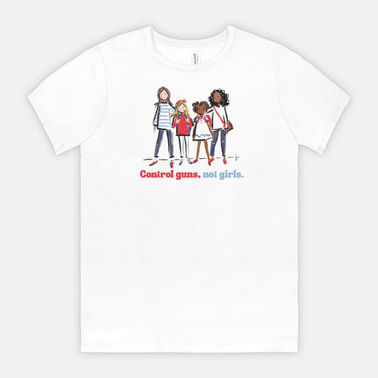 Control Guns, Not Girls Adult UNISEX Tee