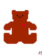 VJV108 - 80's Bear Sticker Needlepoint Canvas