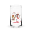 Taylor & Travis Superbowl Can Shaped Glass