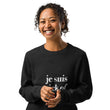 Je Suis Sick of this Shit Intarsia Knitted crew neck sweater