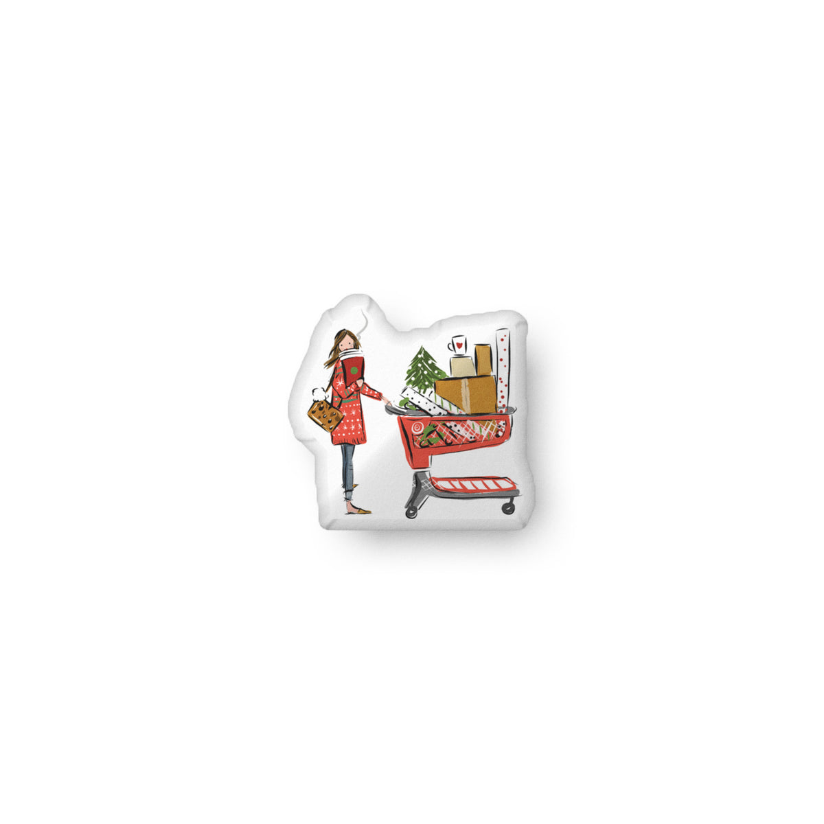 Target Holiday Shopper Pillow