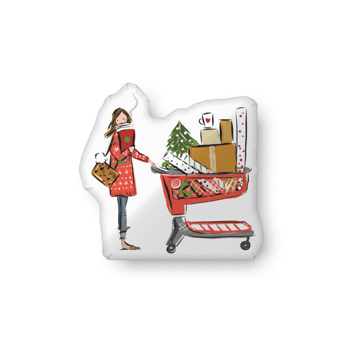 Target Holiday Shopper Pillow