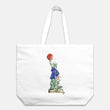 Lady Liberty Knicks NYC Oversized Cotton Canvas Tote