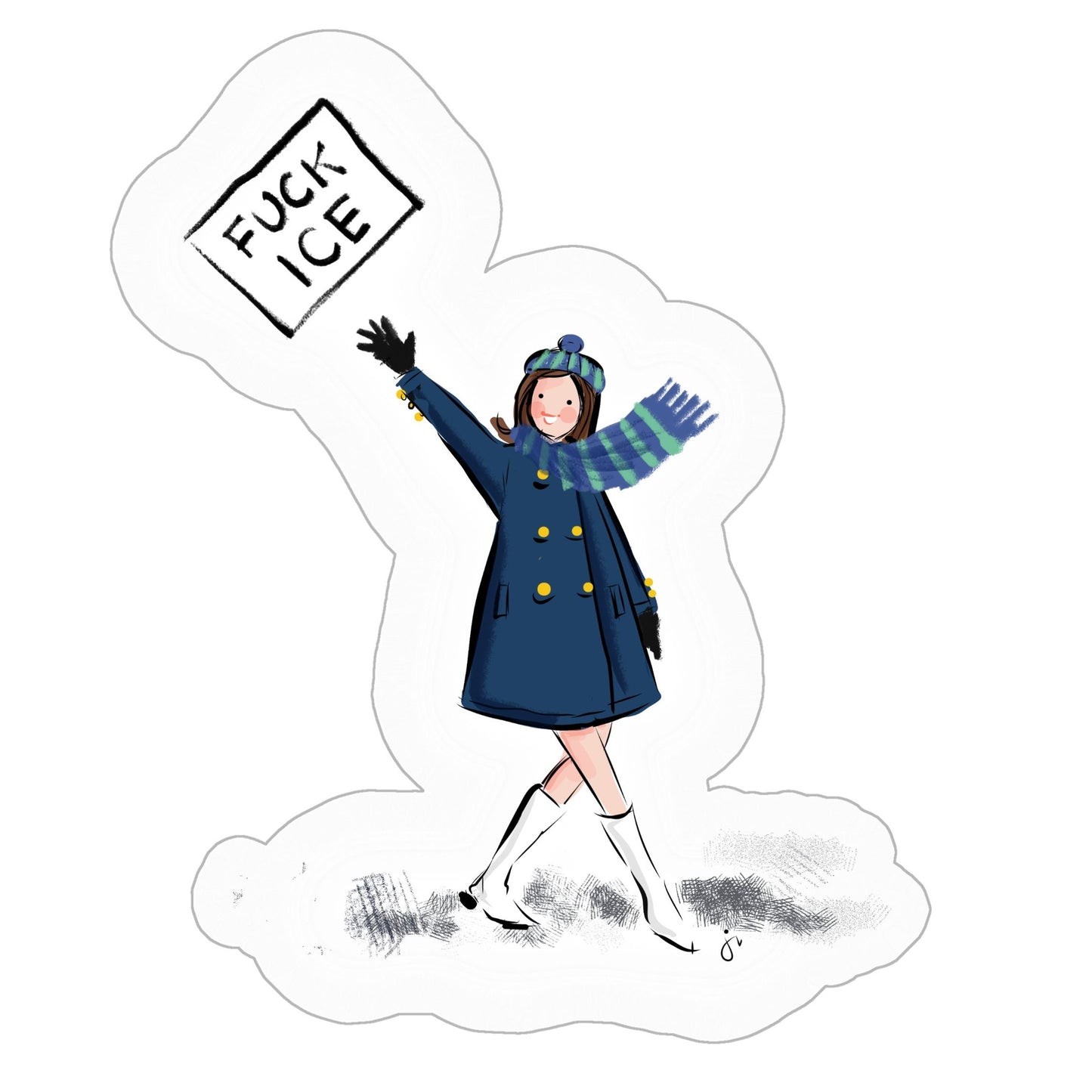 Mary Tyler Moore Minneapolis F Ice Sticker