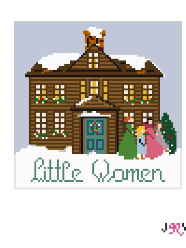 JV131 - Little Women Winter Needlepoint Canvas