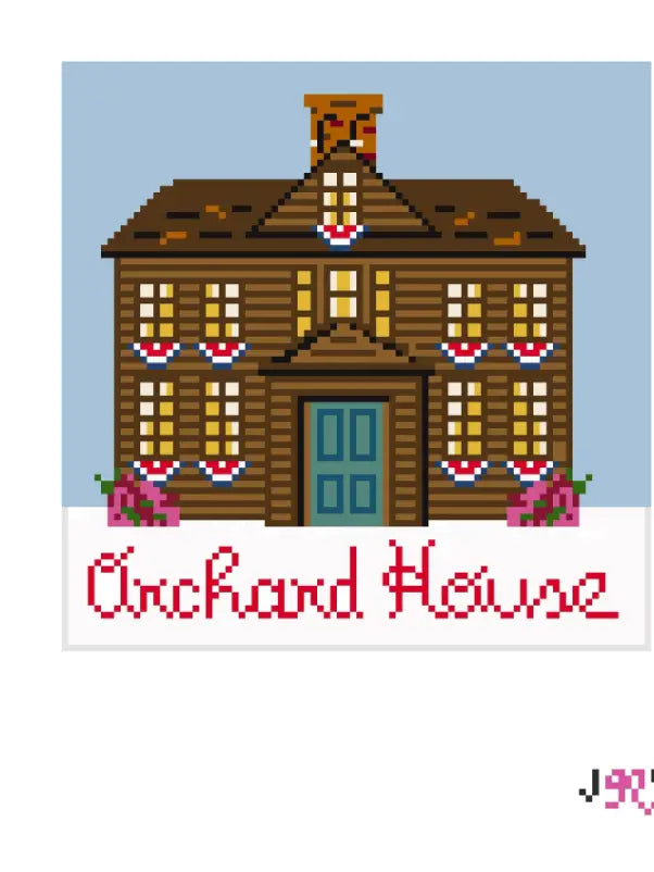 JV132 - Orchard House Summer Needlepoint Canvas