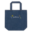 TS Folklore Embroidered Denim Tote