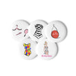 Hi Barbie Set of pin buttons