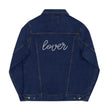 TS Lover Embroidered Unisex denim jacket (blue)