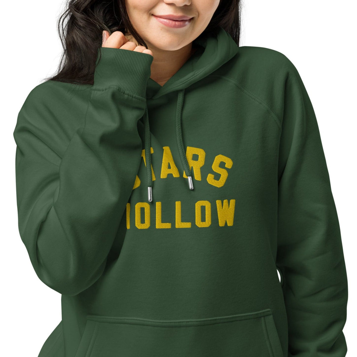 Stars Hallow Unisex Embroidered Raglan hoodie