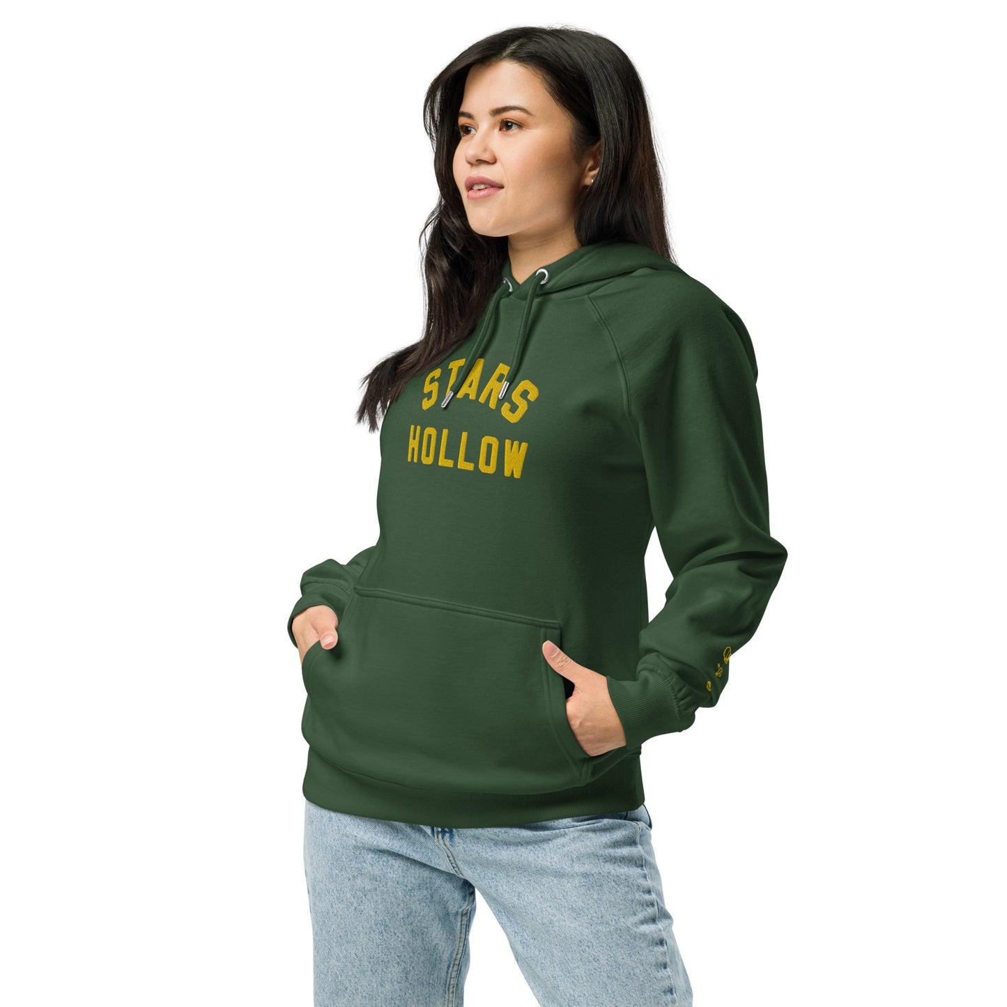 Stars Hallow Unisex Embroidered Raglan hoodie