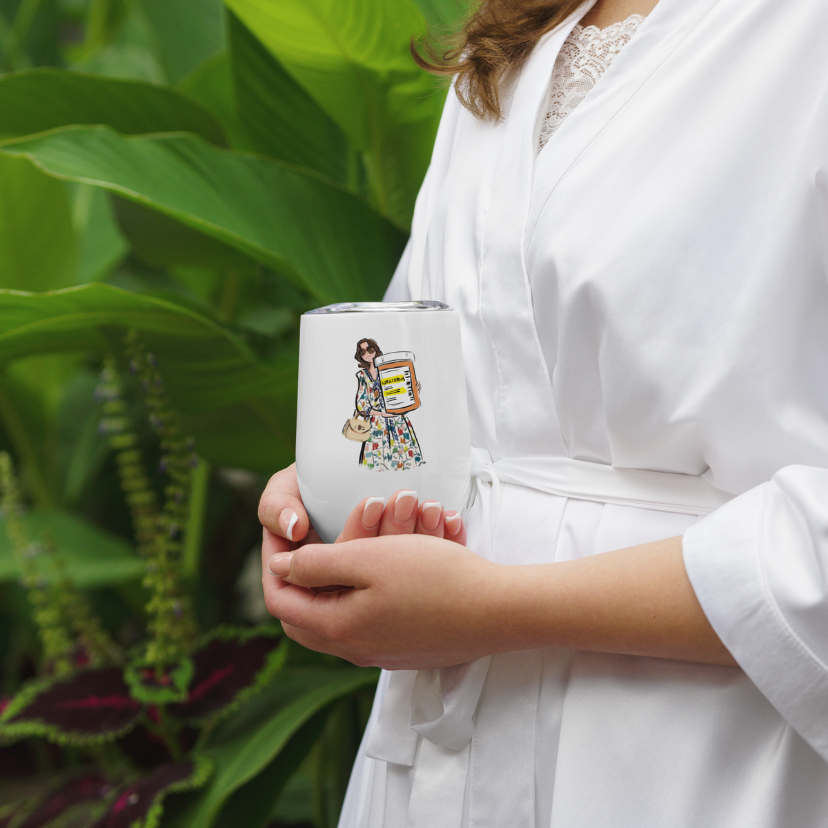 Parker Posey White Lotus Wine Tumbler