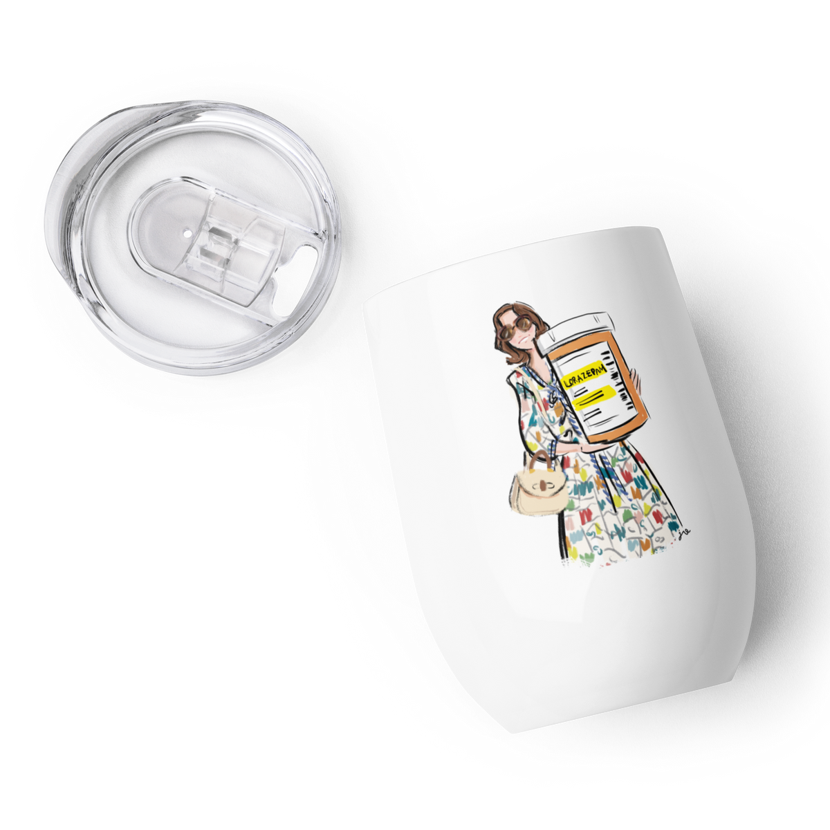 Parker Posey White Lotus Wine Tumbler