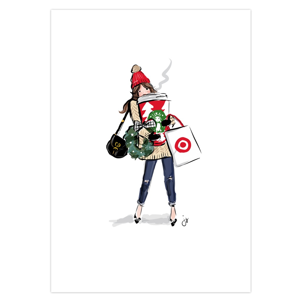 Holiday Shopper Giant Coffee Cards
