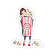 Popcorn Girl Sticker