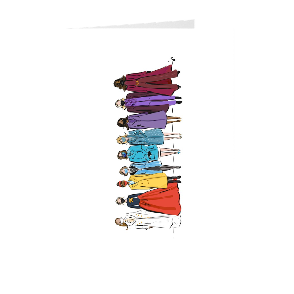 Rainbow Inauguration (9 women)  Greeting Card