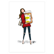 Xanax Brunette Greeting Card