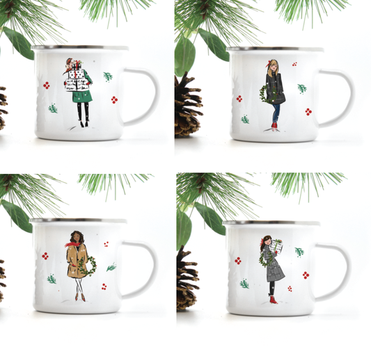Holiday Girls Camp Mug