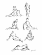 Nude Black & White Drawings - Group 1