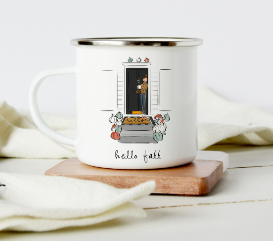 Hello Fall Camp Mug