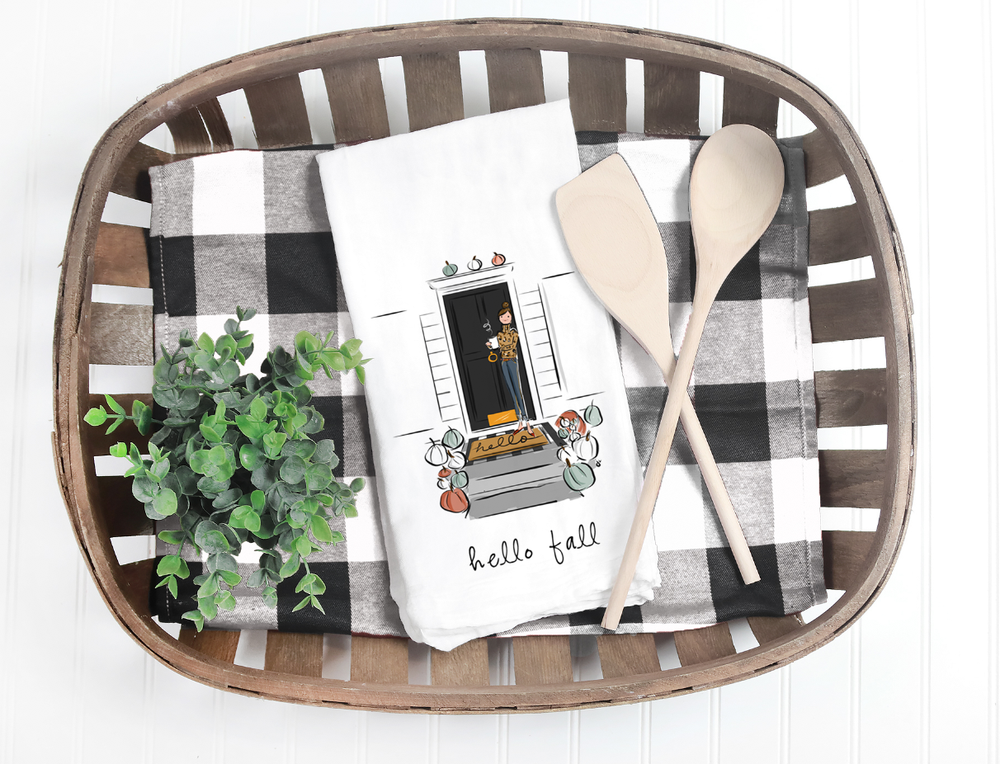 Fall Flour Sack Towels