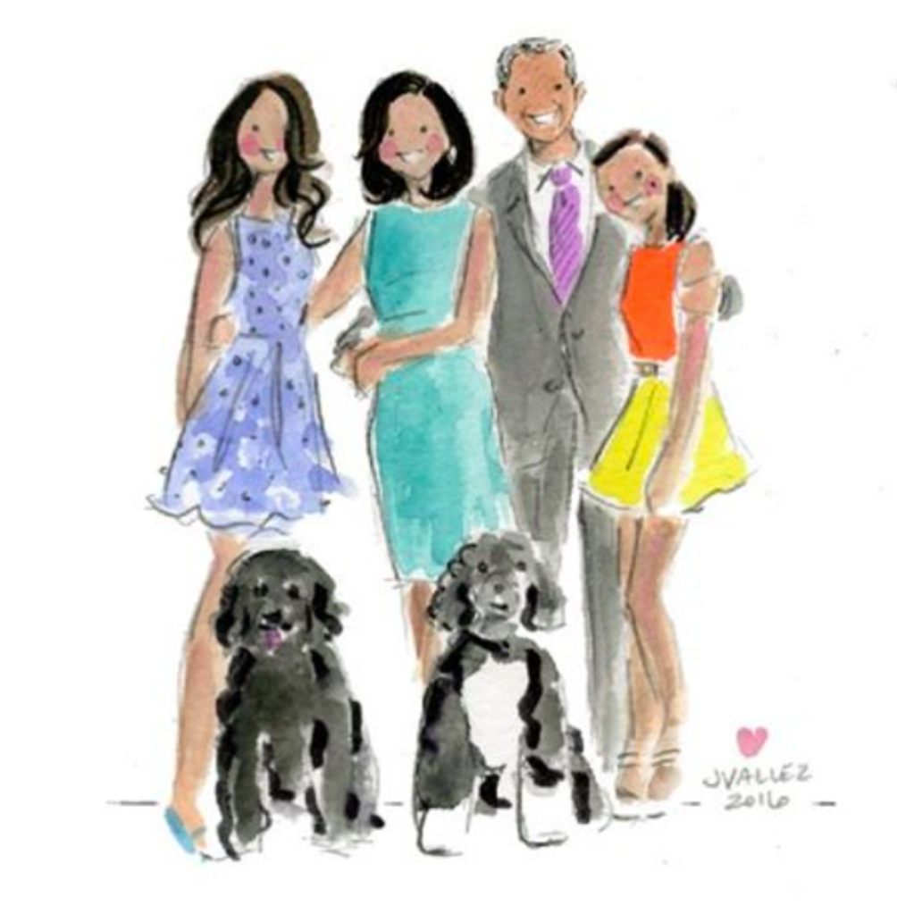 Obama Family Print & Coffee Mug