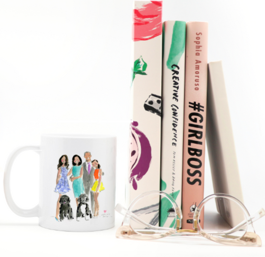 Obama Family Print & Coffee Mug