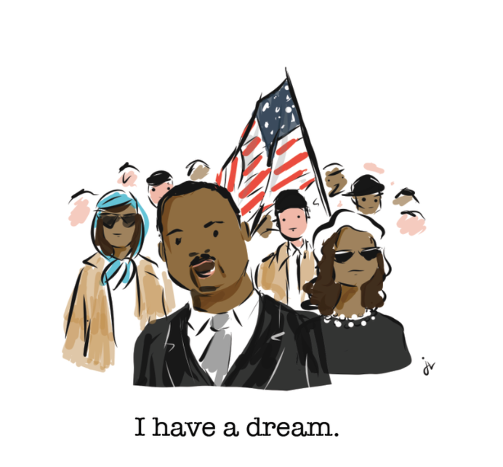MLK Jr. Art Print and Coffee Mug