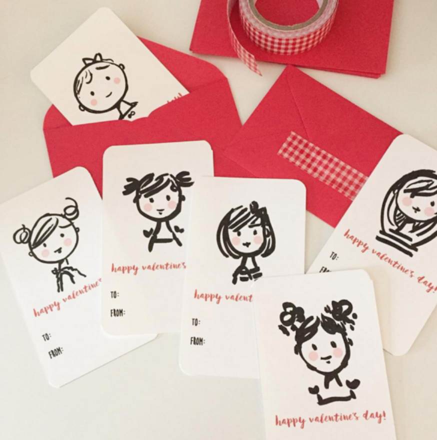 Print-your-own Valentine's Day Cards