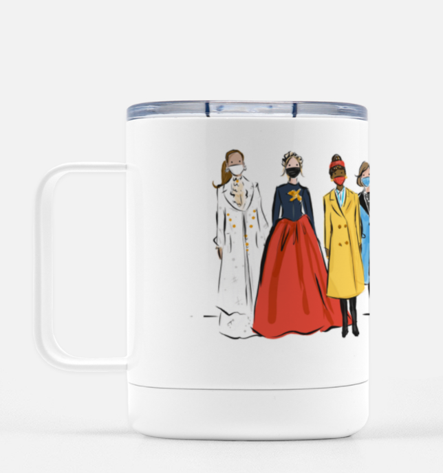 Rainbow Inauguration (9 women) Art Print, Mug, Tote & Tee (sold separately - select from dropdown)