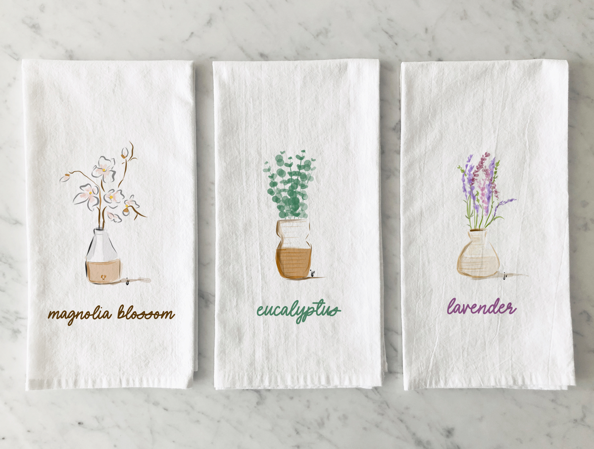 Floral Tea Towels 2021 (Sold Separately)