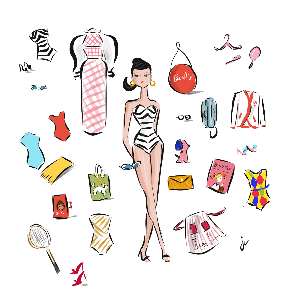 Barbie Love - mug, travel mug tote & cosmetic pouch (sold separately - choose from dropdown)