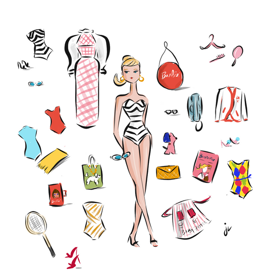 Barbie Love Art Print (8x10")