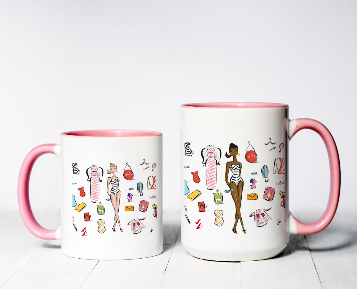 Barbie Love - mug, travel mug tote & cosmetic pouch (sold separately - choose from dropdown)