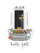 Hello Fall Sticker