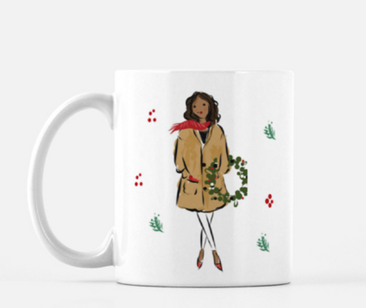 Holiday Girls Ceramic Mug