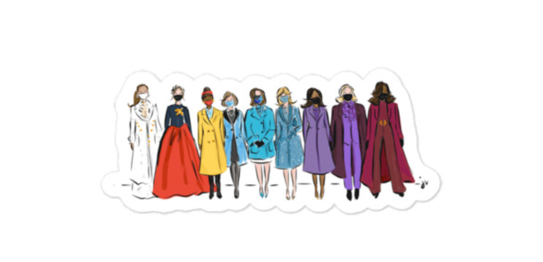 Rainbow Inauguration 6" Sticker