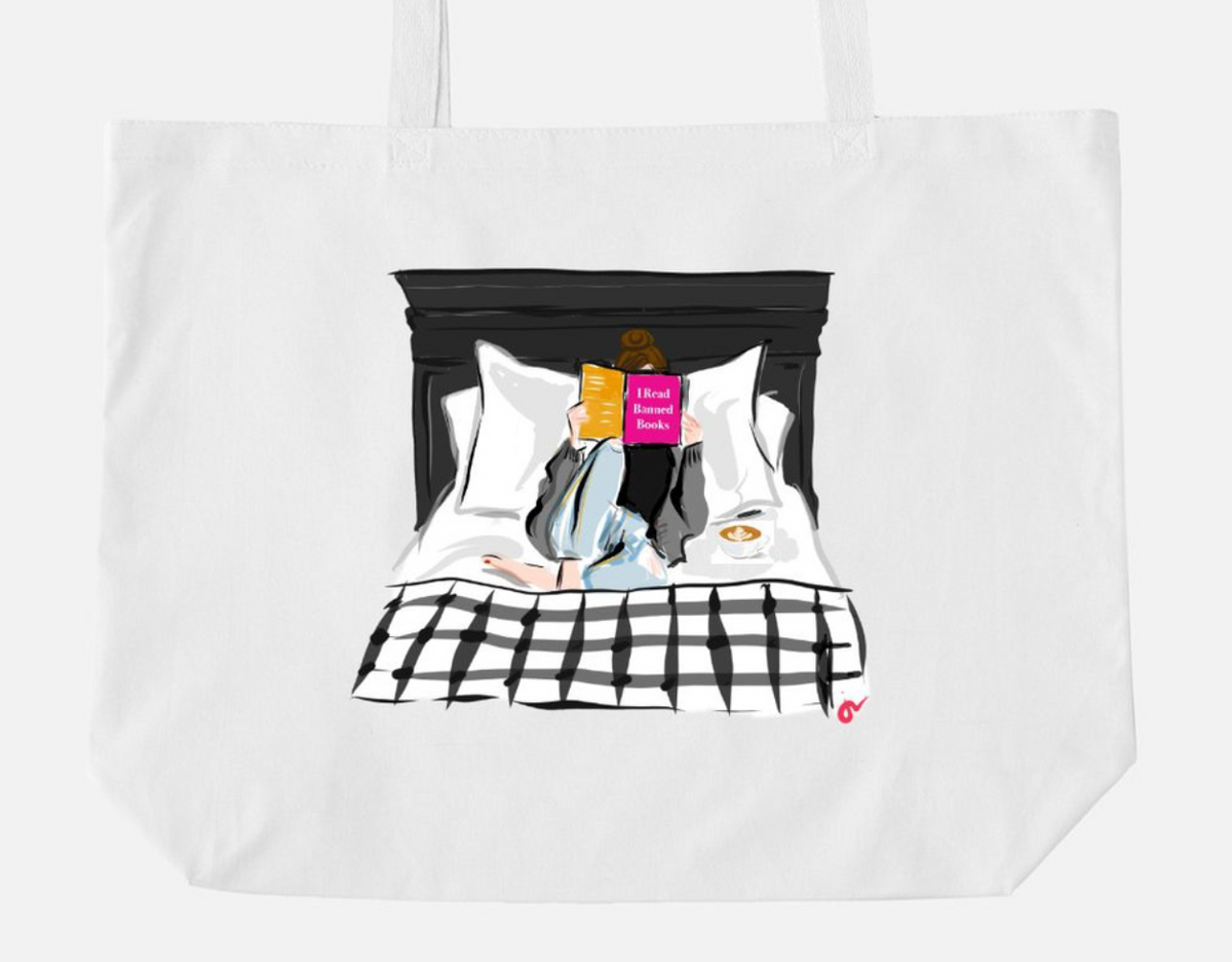 I Read Banned Books Oversized Tote