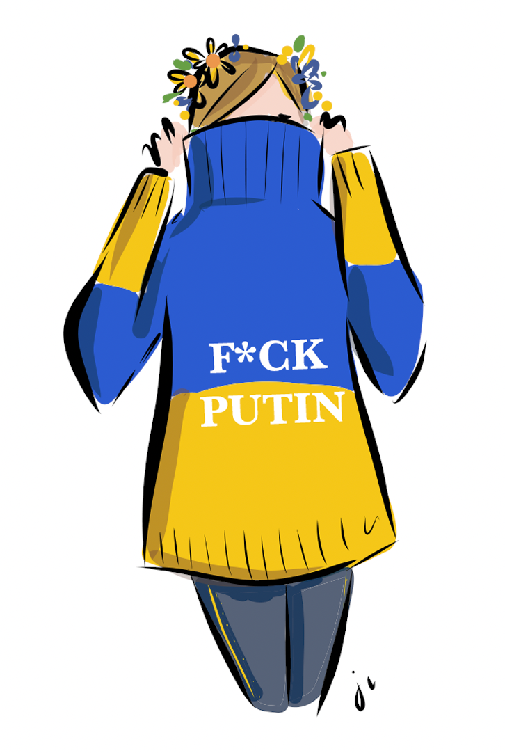 F Putin - Ukraine Sticker