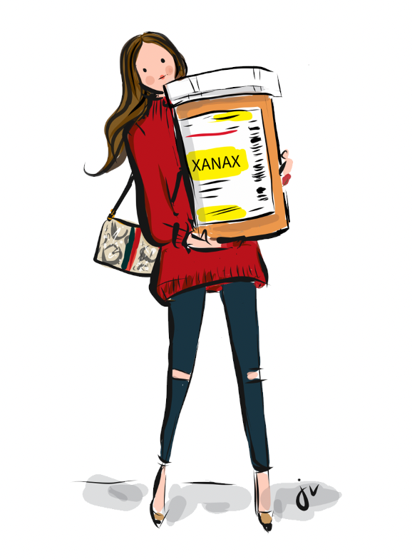 High Anxiety Xanax Stickers
